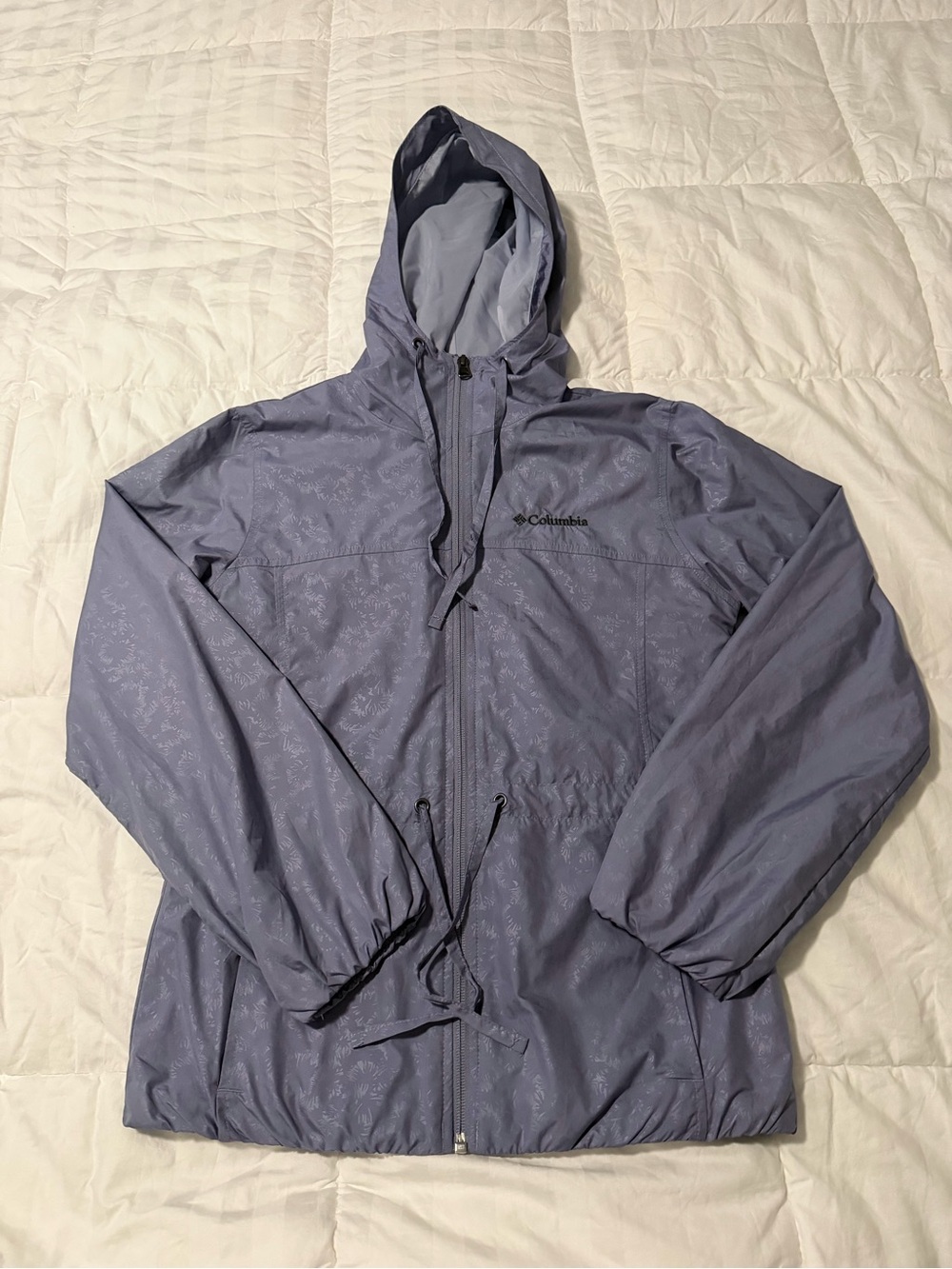 Columbia Lavender Hooded Rain Jacket